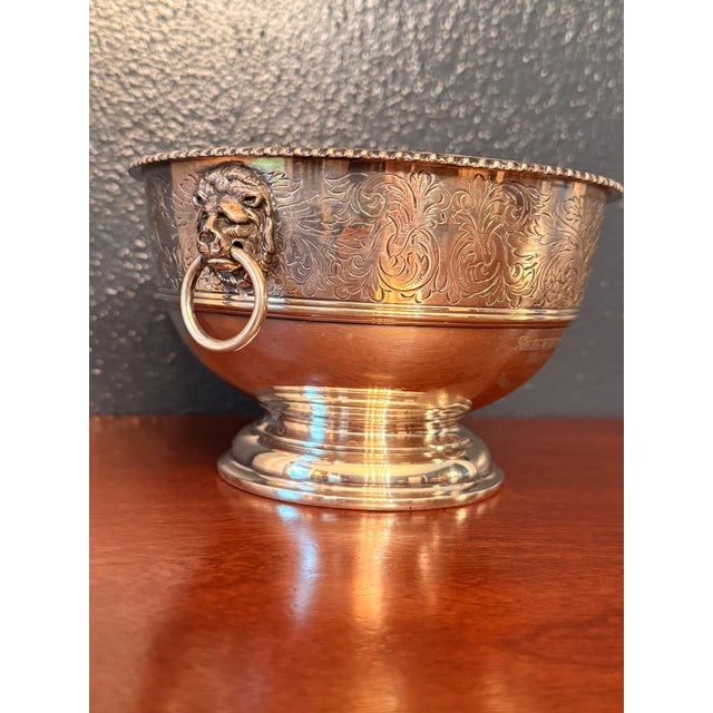 English Ellis-Barker 1934 Silverplate Trophy Bowl - Seigniory Club Quebec Oriole Stables Equestrian Trophy - Chateau Montebello Canadian Heritage For Sale - Image 3 of 14