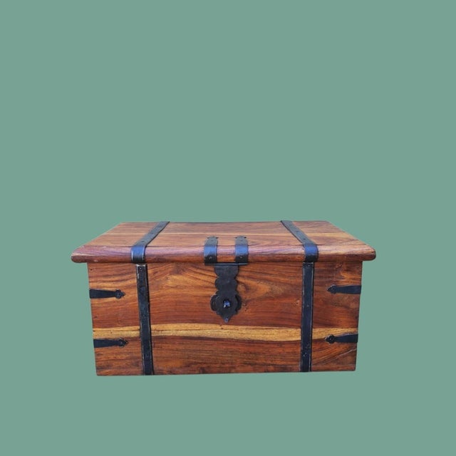 1990s Solid Wood Chest For Sale - Image 18 of 18