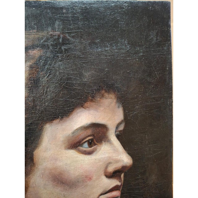 Portrait of a Young Woman, by William J. Forsyth (1854-1935) For Sale - Image 4 of 8