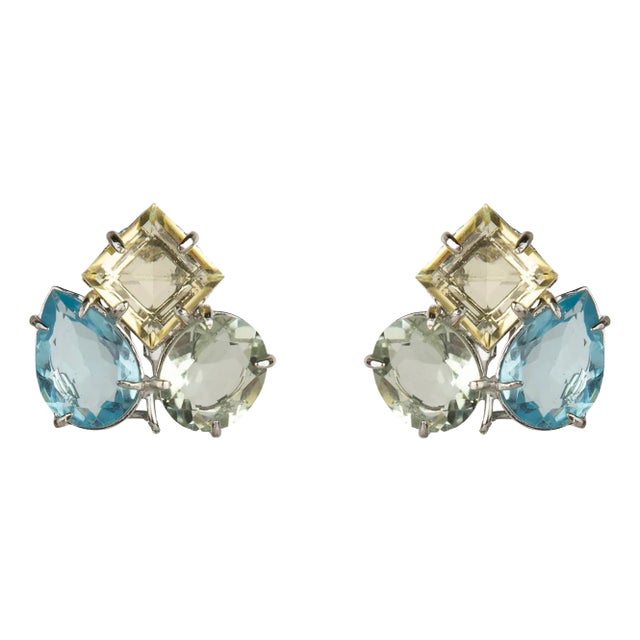 Eloise Studs Base Metal, Light Green, Pierced For Sale