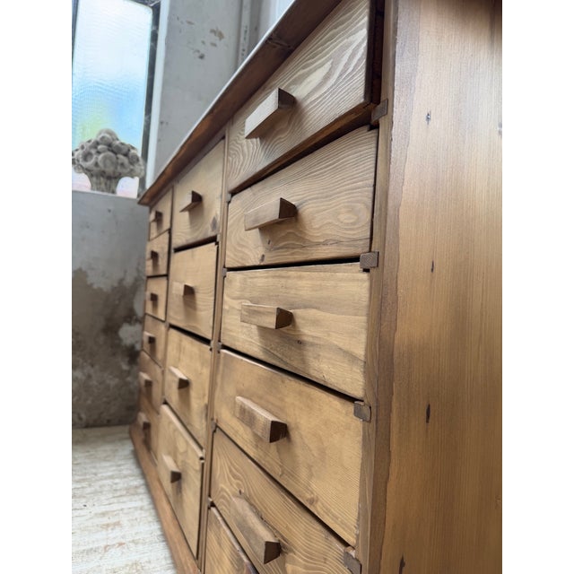 Pine Workshop Cabinet, 1950s For Sale - Image 13 of 18