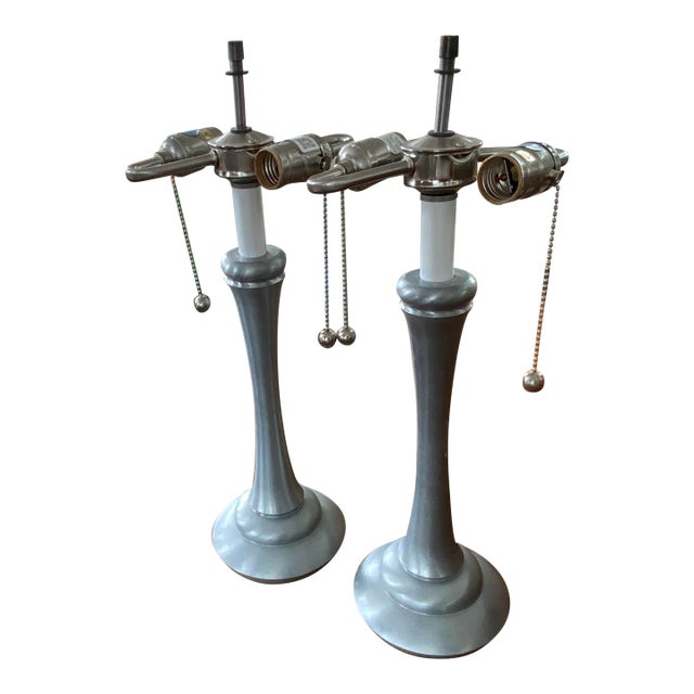 Late 20th Century Stiffel Lamp Pair For Sale