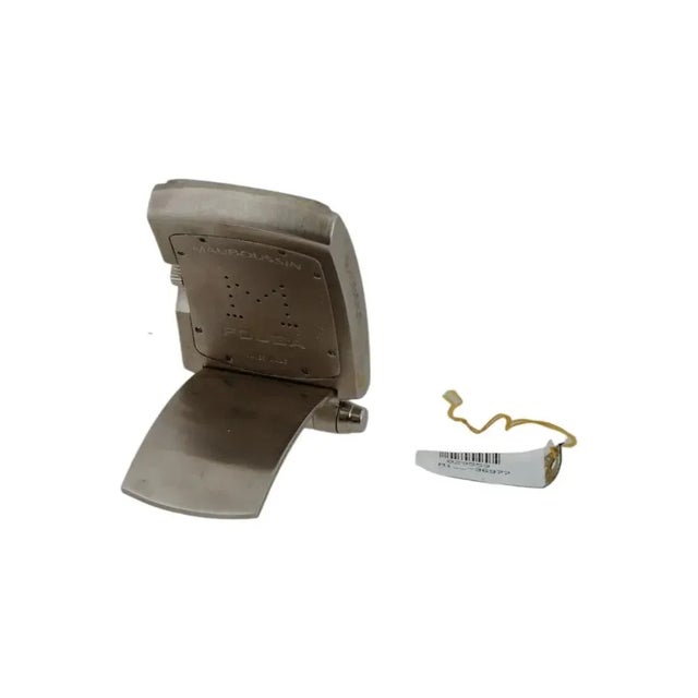 Mid 20th Century Mid 20th Century Mauboussin Fouga Stainless Steel Travel Clock Iob For Sale - Image 5 of 12