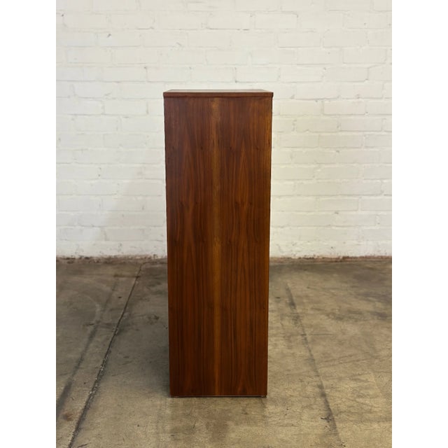 1960s Danish Vertical Tambour File Cabinet For Sale - Image 9 of 12