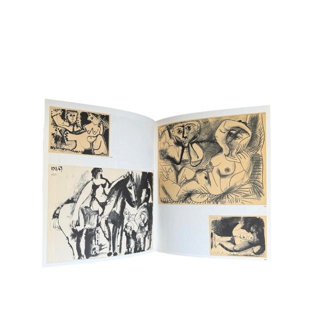 Pablo Picasso 1969 Art Book Coffee Table Hardcover Picasso: His Recent Drawings 1966-1968 For Sale - Image 4 of 10