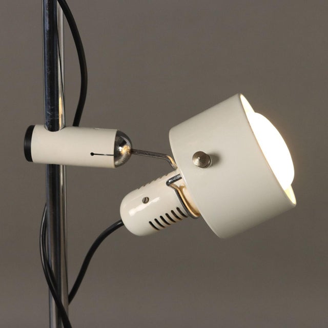 Vintage Floor Lamp in Aluminium, Italy, 1970s For Sale - Image 3 of 10