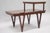 Mid Century Modern V-Leg t.h. Robsjohn Gibbings Style Mahogany Step Side Table For Sale - Image 11 of 11