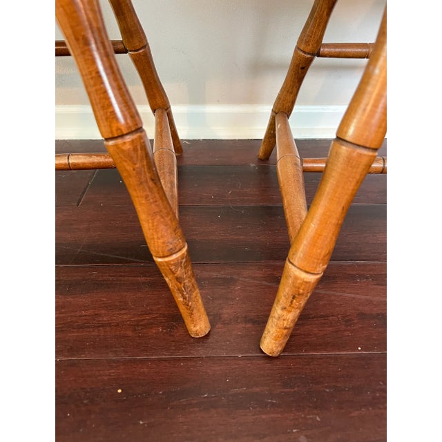 Wood Nichols & Stone Windsor Comb Back Maple Chairs - a Pair For Sale - Image 7 of 12
