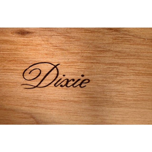 Cream Faux Bamboo Nightstand With Fretwork by Dixie For Sale - Image 8 of 8