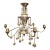 Metal Art Deco Style Chandelier For Sale - Image 7 of 7