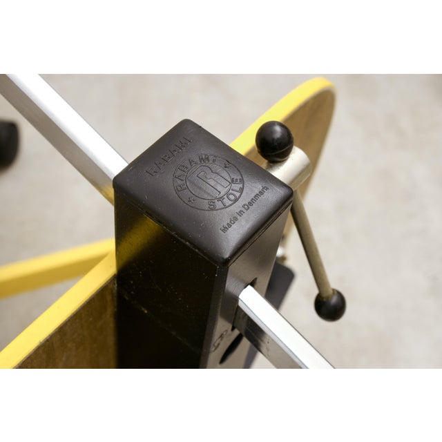 Black Vintage Danish Drafting Chairs by Jørgen Rasmussen for Rabami, 1975, Set of 5 For Sale - Image 8 of 13