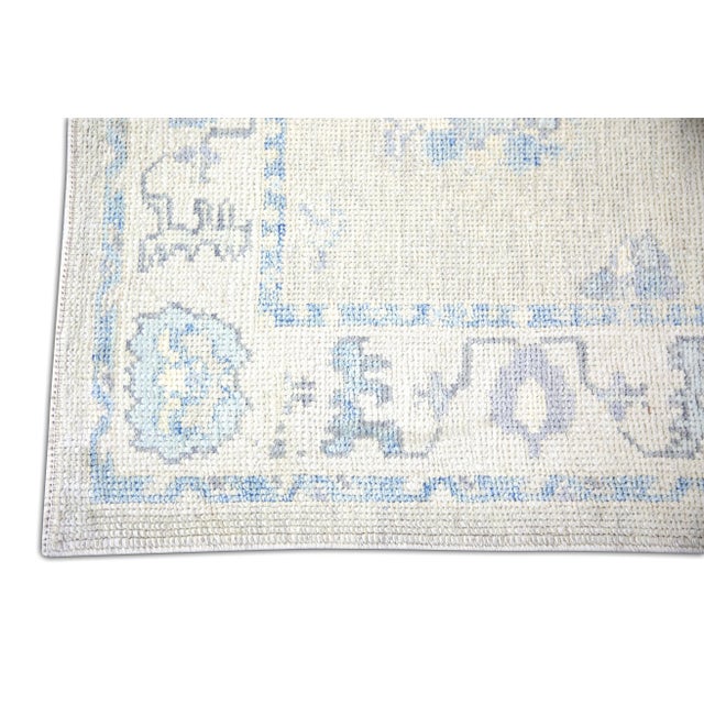 Turkish Modern Turkish Oushak Rug 3'2" x 9'9" For Sale - Image 3 of 7