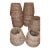 Woven Water Hyacinth Shades Set of 12 For Sale