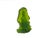 Glass 6.5" Lime Green Frosted Crystal Glass Bodhisattva Guanyin Figure For Sale - Image 7 of 11