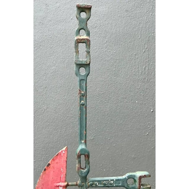 Modern Vintage Industrial Welded Wrench Metal Sculpture For Sale - Image 3 of 12