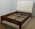 Traditional Stickley Queen Tufted Bed For Sale - Image 3 of 12