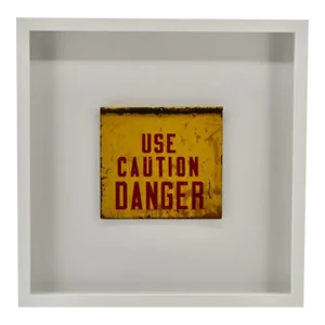 Real Vintage, "Danger" Sign, Framed