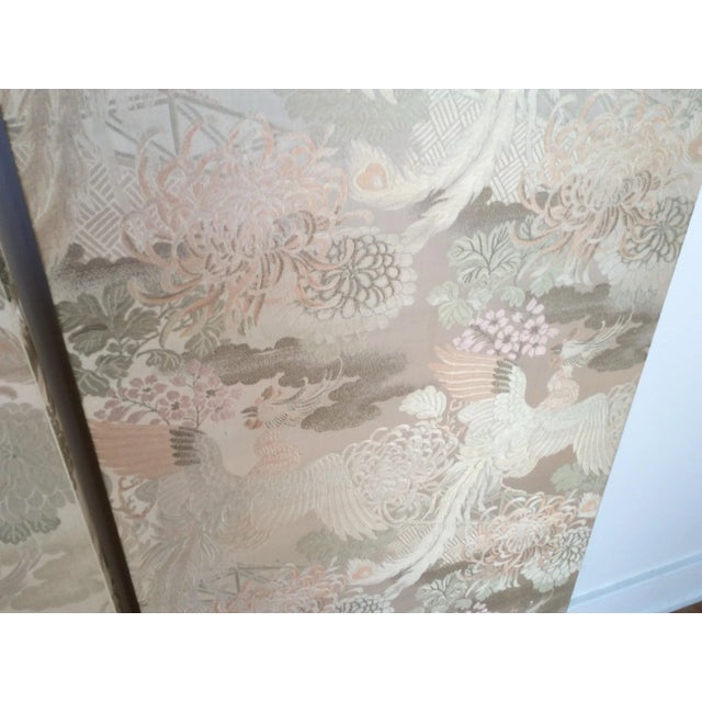 Antique Japanese Textile Panels - A Pair For Sale - Image 4 of 7