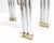 Set of 3 Chrome & Brass Glass Tops End Nesting Side Lamp Tables MINT For Sale - Image 13 of 15