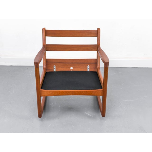 Mid-Century Modern Senator Rocking Chair in Teak by Ole Wanscher for Cado, 1974 For Sale - Image 3 of 18