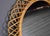 1950s Mid-Century Italian Round Rattan Wall Mirror For Sale - Image 5 of 8