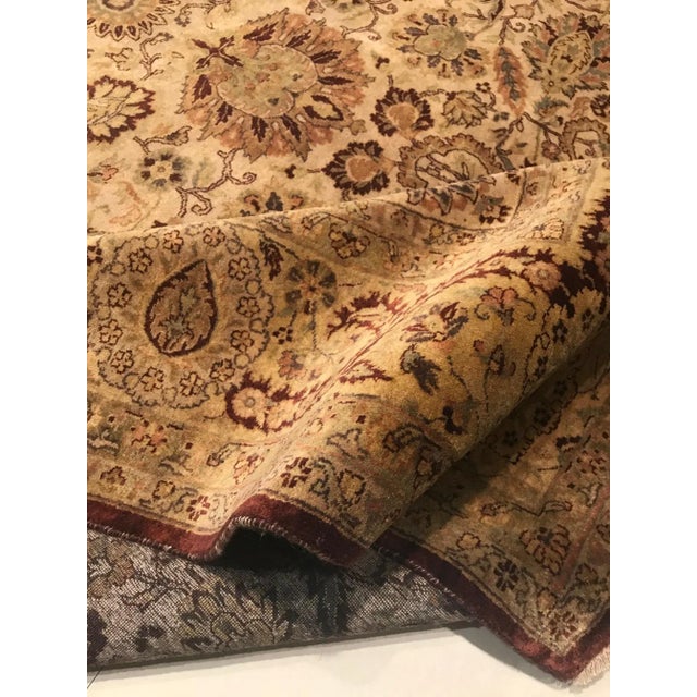 Vintage Indian Carpet, 1952 For Sale - Image 14 of 15