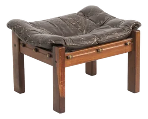 Jean Gillon - Rosewood Amazonas Ottoman for Italma, Brazil, 1970s