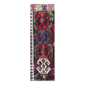Antique Turkish Kilim/Flat Weave Runner 2'3" X7'10" #17478, as Is