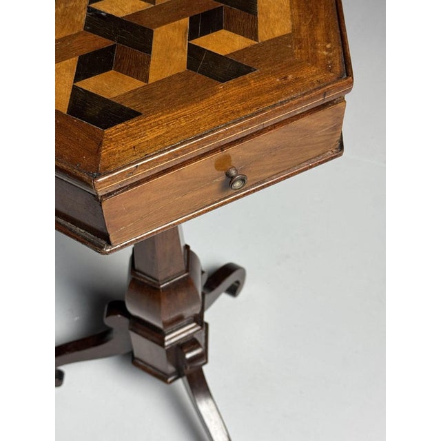 Marquetry Side Table, 1900s For Sale - Image 17 of 18