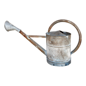 Vintage Galvanized Steel & Copper Watering Can, Circa 1940s