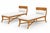 Modern Modern Klismos Teak Patio Chaise Lounges- Pair For Sale - Image 3 of 3