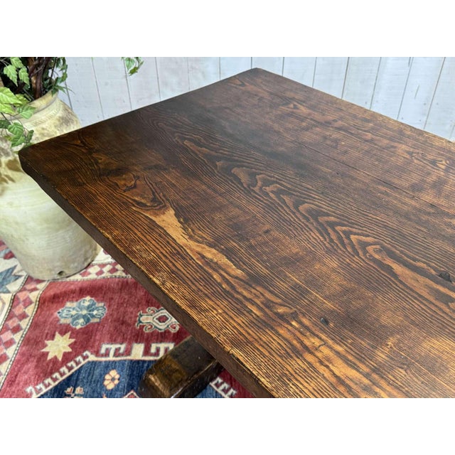 Antique English Monastery Table in Oak, 1800s For Sale - Image 11 of 18