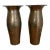 Mid 20th Century Hammered Brass Vases - a Pair For Sale