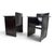 Black Solaria Chairs in Black Leather by Tito Agnoli for Arrben, 1970s, Set of 2 For Sale - Image 8 of 18