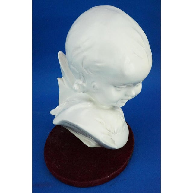 Futuristic Bust of Girl by Domenico Matteucci, Mid-20th Century For Sale - Image 9 of 18