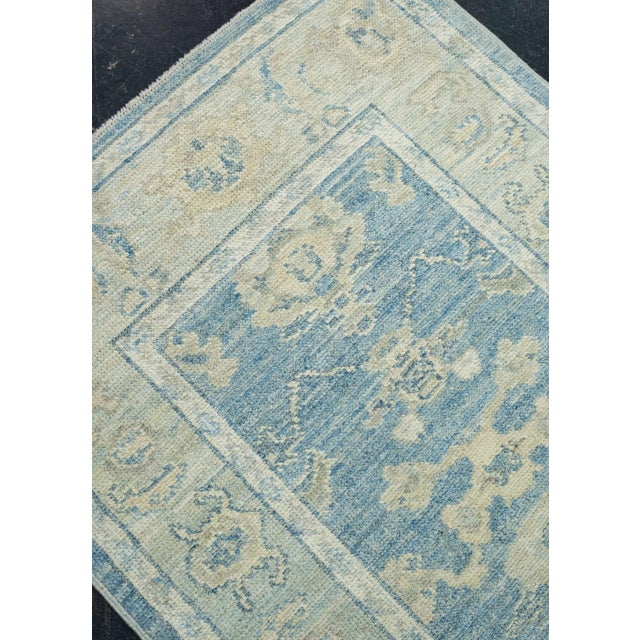 Early 21st Century Turkish Oushak Runner Rug 3' x 11'10" #17814 For Sale - Image 5 of 8
