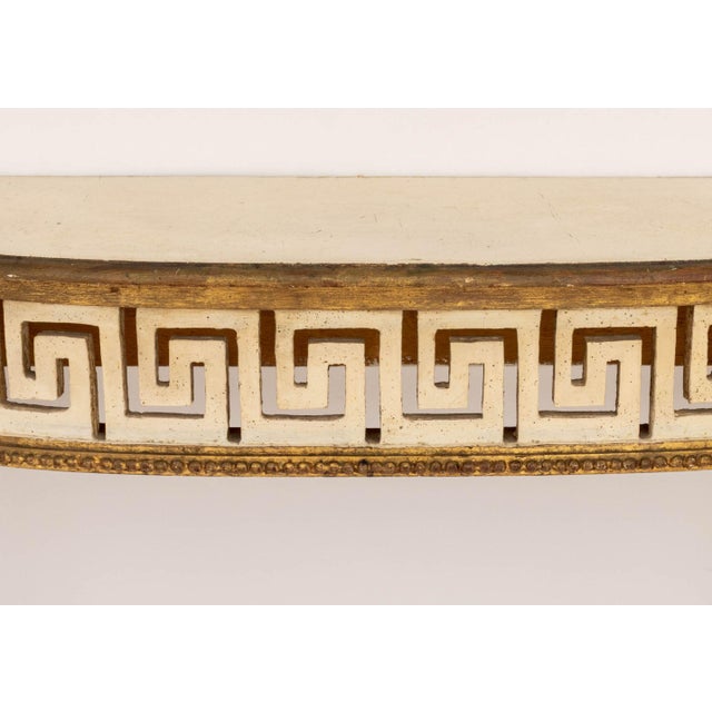 Italian Neoclassical Style Painted Console Table For Sale - Image 4 of 9