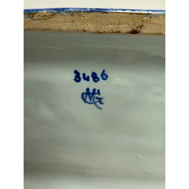 Mid 20th Century Mid 20th Century Georges Martel French Polychrome Faience Cow Dispenser For Sale - Image 5 of 10