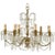 Metal Mid-Century Italian Brass and Crystal Waterfall Chandelier, 1950s For Sale - Image 7 of 8