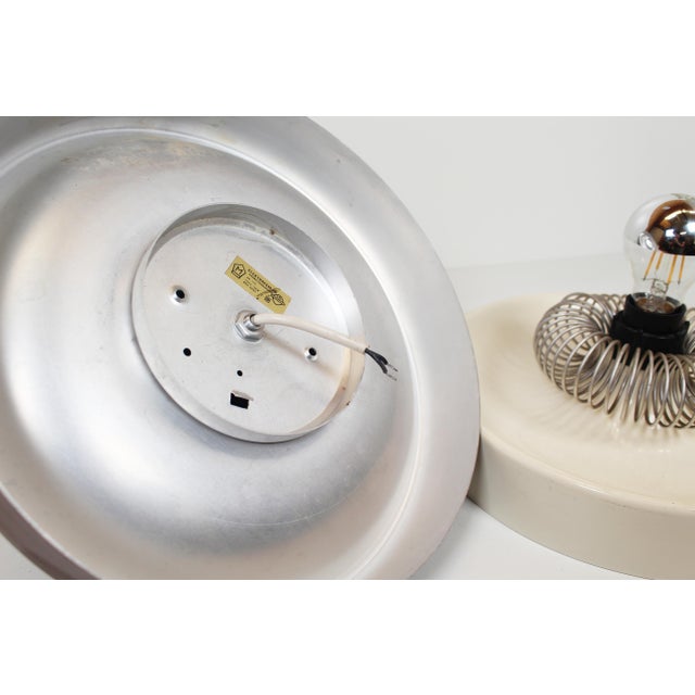 Space Age Spring Wall Lamps by Elektrofém, Hungary, 1970s, Set of 2 For Sale - Image 6 of 10