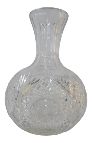 American Brilliant Period Antique Cut Glass Carafe Decanter Vase