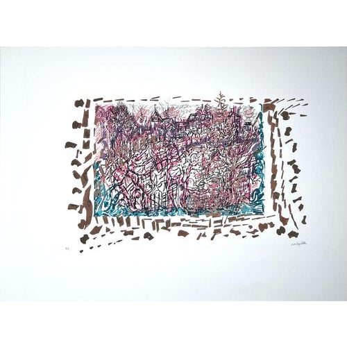 Jean-Paul Riopelle, The Seasons of Saint-Cyr-en-Arthies No. 2, Les Hautes Grouettes, 1985, Lithograph For Sale - Image 6 of 6
