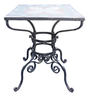 1930s Spanish Revival Meets Egyptian Revival Tile-Top Table