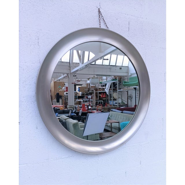Metal Large Narciso Mirror by Sergio Mazza for Artemide, 1960s For Sale - Image 7 of 7