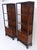 Pair 7.5' Tall Custom Mahogany Etageres Adjustable Shelves Dresser Drawers MINT! For Sale - Image 9 of 12