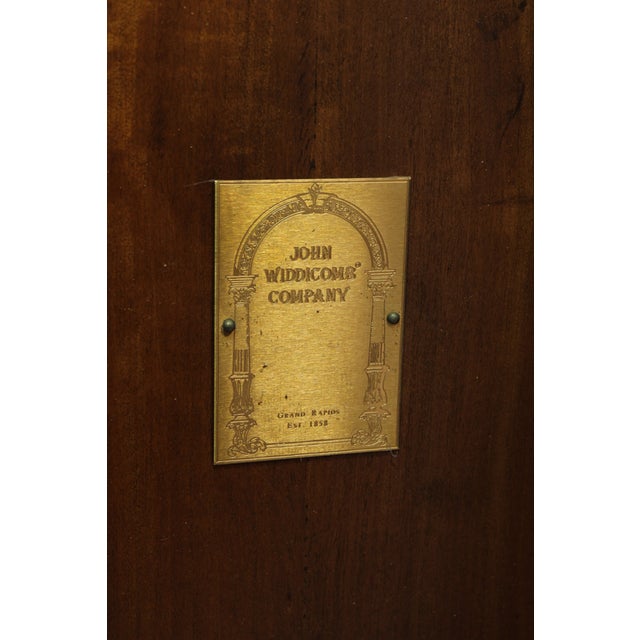 John Widdicomb Marquetry Inlaid Serving Bar Cart For Sale - Image 18 of 18