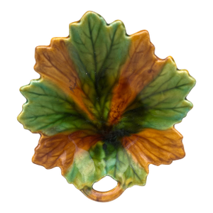 Majolica Dish Leaf Villeroy & Boch, Circa 1890
