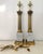 Metal Mid 20th Century Italian White Marble and Carved Brass Neoclassical Column Lamps, a Pair For Sale - Image 7 of 11