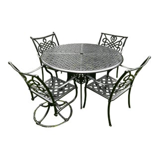Hanamint High End Patio Table & 4 Chairs For Sale