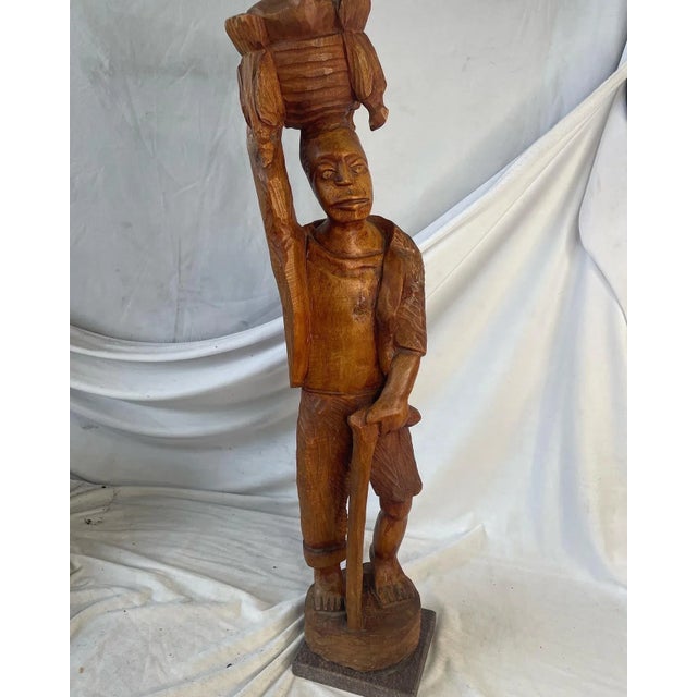 This piece has a great look to it and measures roughly 31 inches tall. It has some minor surface cracks and wear typical...